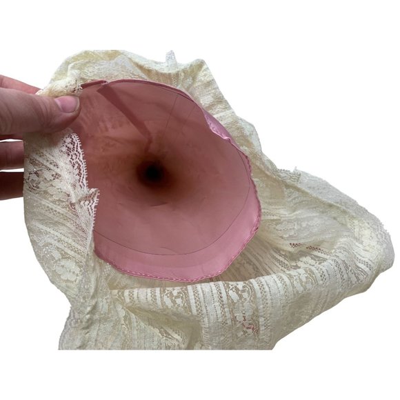 Porcelain Mauve and Lace Christmas Tree Topper - Ash Blonde Hair Holiday Decor - Picture 6 of 9